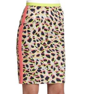Elie Tahari "Sour Watermelon" Skirt